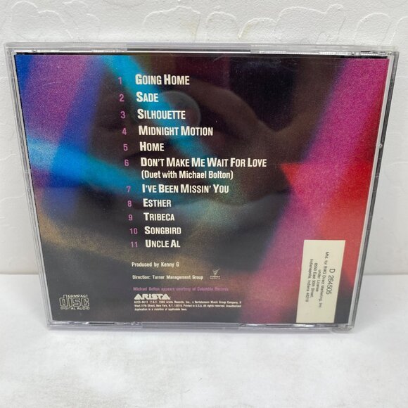 Vintage Kenny G Live CD Smooth Jazz Tracks Silhouette Songbird Saxophone Magic - Picture 4 of 4